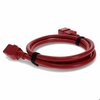 Add-On Addon 2Ft C19 To C20 12Awg 100-250V Red Power Extension Cable ADD-C192C2012AWG2FTRD